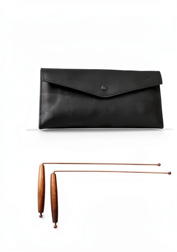 Copper Dowsing Rods Biomag 2-Piece Set with Wooden Handles-1