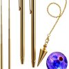 4 Pcs Ghost Hunting Dowsing Rods Copper Set Pen Shaped Gold Spirit Rods Water Divining Rods with Paranormal Dowsing Pendulum LED Light up Cat Ball for Ghost Hunting Party Detect Gold Water Treasure-0