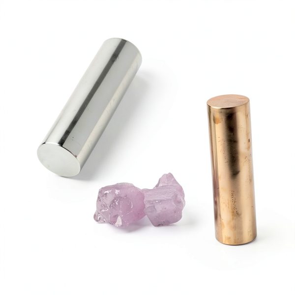 Pharaoh Solid Copper Zinc Rods 99.9% Cu & 99.99% Zn with Rose Quartz-2