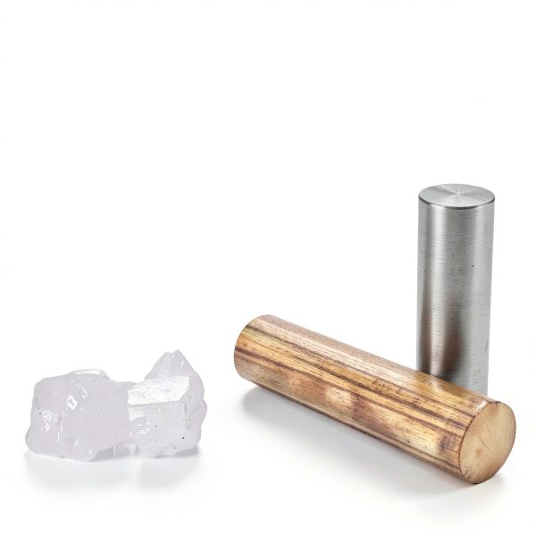 Pharaoh Solid Copper Zinc Rods 99.9% Cu & 99.99% Zn with Rose Quartz-5