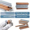 HWYEE 99.995% Pure Copper Zinc Rods 2PCS 3/8" (10mm) x 4" (102mm) Bar-4