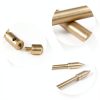 2 PCS Dowsing Rods Copper - Flexible Rotation Tool Dowsing Rods, Upgraded Divining Rods Detect Rods for Water Witching, Ghost Hunting, Finding Items, Paranormal, Yellow-3