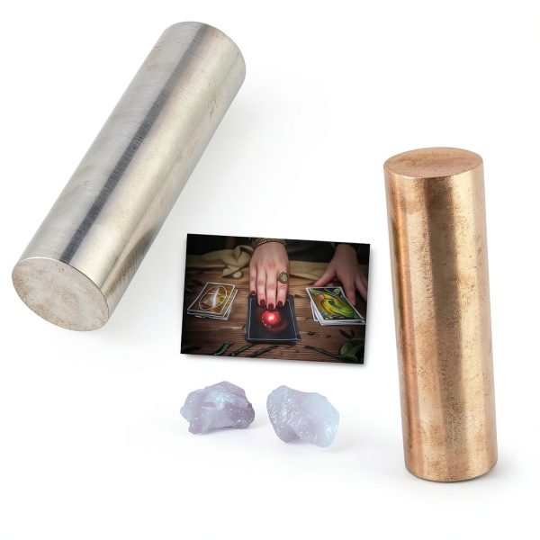 Pharaoh Solid Copper Zinc Rods 99.9% Cu & 99.99% Zn with Rose Quartz-6