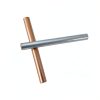 HWYEE 99.995% Pure Copper Zinc Rods 2PCS 3/8" (10mm) x 4" (102mm) Bar-1