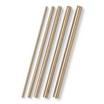 5-Pack Copper Round Rod 2,3,4,5,6mm Dia. 100mm Length T2 Stock Solid Copper Rod Lathe Bar for Metal Crafts DIY/Gardening/Industry/Decoration Pure Tube-0