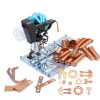 HWYEE 99.995% Pure Copper Zinc Rods 2PCS 3/8" (10mm) x 4" (102mm) Bar-6