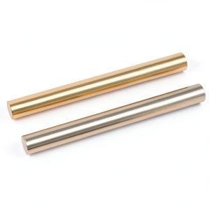 2Pcs 99.9% Pure Copper Round Rod 0.4"(10mm) Dia 3.9" Length Bare Copper Cu Metal Rod Solid Coppers Rods for Metal DIY Craft Hobbies Industry Decoration-0