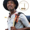 Copper Feng Shui Dowsing Rod Set with Dragon Head Design and Compass Portable Water Detection Tool for Home and Outdoor Use-4