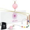 Dowsing Rods with Copper Handles Premium Quality Divining Rods - Dowsing Rose Cristal Quartz Pendulum Included - Varillas de Radiestesia-0