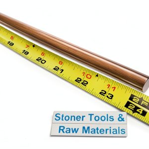 Stoner Metals 5/8 in C110 Copper Round Rod 24 in H04 Solid Lathe Bar-0