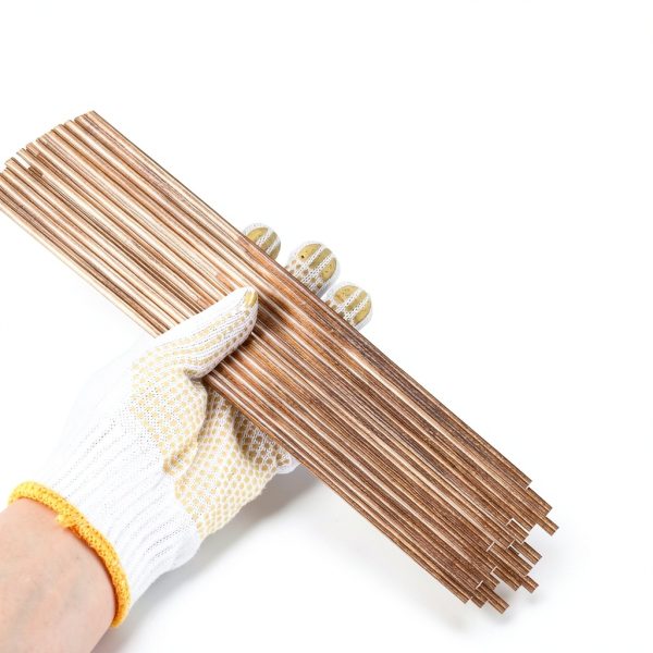 Therwen 20 Pcs Pure Copper Round Rod 4in x 3mm for DIY Metal Crafts-4