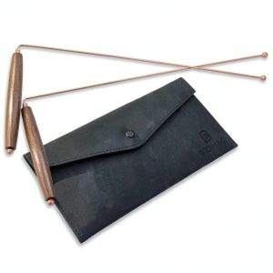 Copper Dowsing Rods Biomag 2-Piece Set with Wooden Handles-0