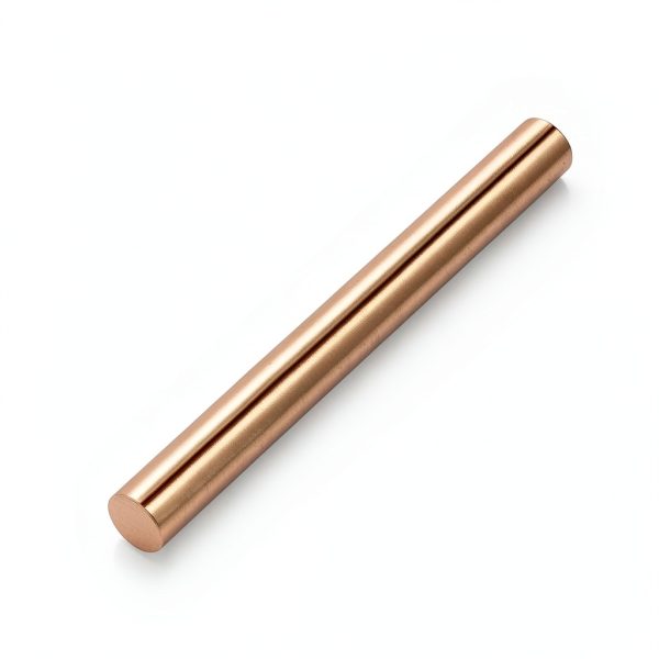 2Pcs 99.9% Pure Copper Round Rod 0.4"(10mm) Dia 3.9" Length Bare Copper Cu Metal Rod Solid Coppers Rods for Metal DIY Craft Hobbies Industry Decoration-1
