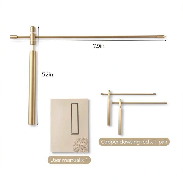 2 PCS Dowsing Rods Copper - Flexible Rotation Tool Dowsing Rods, Upgraded Divining Rods Detect Rods for Water Witching, Ghost Hunting, Finding Items, Paranormal, Yellow-4