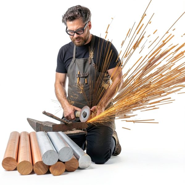 HWYEE 99.995% Pure Copper Zinc Rods 2PCS 3/8" (10mm) x 4" (102mm) Bar-5