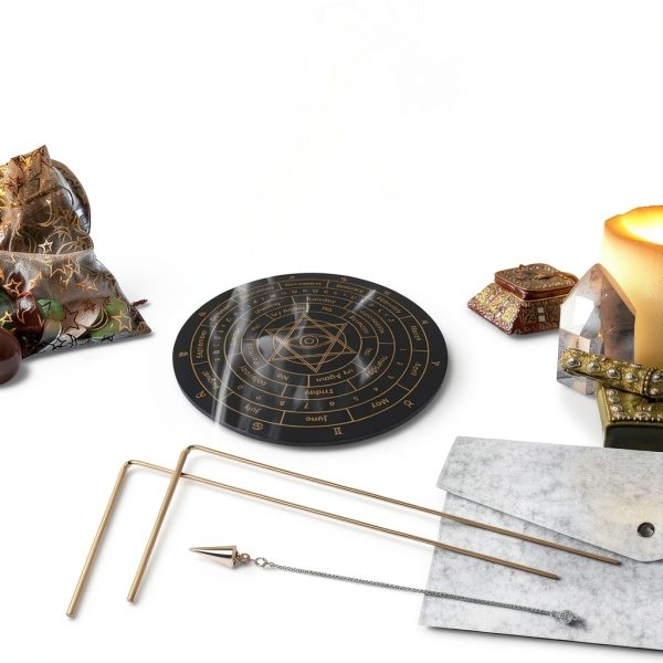 Copper Dowsing Rod by Coitak 99.9% Pure, 2‑Piece Kit with Pendulum-4