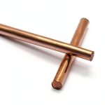 2PCS 10mm Pure Copper Rod by KOLAMOON – 99.9% Metal, 100mm Length-0