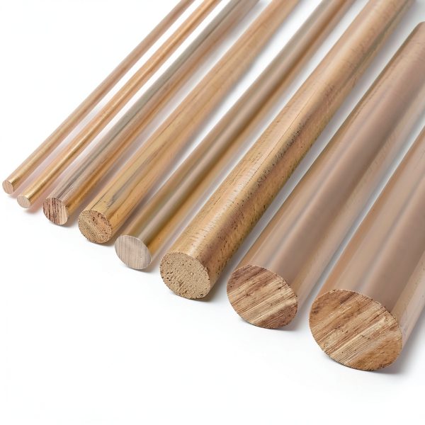 Pure copper round rod 10mm x 200mm Zorveiio Solid Metal Crafting Rod-3