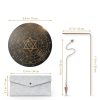 Windspeed 6 Divination Tools Kit Set Include 99.99% Dowsing Rods Copper Spiritual Dowsing Pendulum Board for Finding Water, Detect Gold, Locating Lost Items, Ghost Hunting-1