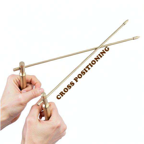 Agbyise Dowsing Rods 2PCS Copper Flexible Rotation Solid Brass Set-1