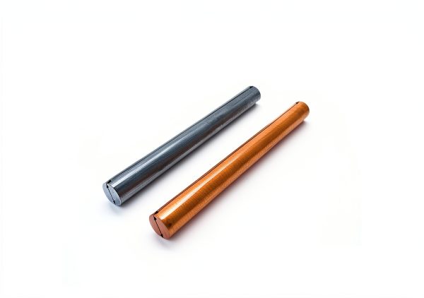 Pure Copper Zinc Rods Diameter 10mm Length 100mm Solid Copper Zinc Bar Bare Copper Cu Zinc Metal Rod for School Scientific Experiment Research Metal DIY Craft Hobbies-1