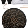 Windspeed 6 Divination Tools Kit Set Include 99.99% Dowsing Rods Copper Spiritual Dowsing Pendulum Board for Finding Water, Detect Gold, Locating Lost Items, Ghost Hunting-0