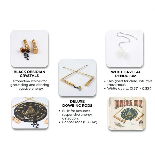 Ghost Daddy Dowsing Rod Kit US Ghost Copper Dowsing Rods Spirit Board-1
