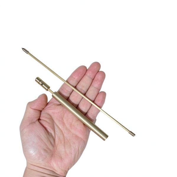 Agbyise Dowsing Rods 2PCS Copper Flexible Rotation Solid Brass Set-2
