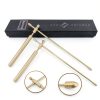 Agbyise Dowsing Rods 2PCS Copper Flexible Rotation Solid Brass Set-3