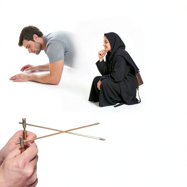 Agbyise Dowsing Rods 2PCS Copper Flexible Rotation Solid Brass Set-5