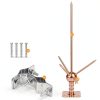Lightning Rod CYANTEKOMS Copper Brass Kit for Roof Pole Top 1.7ft-1