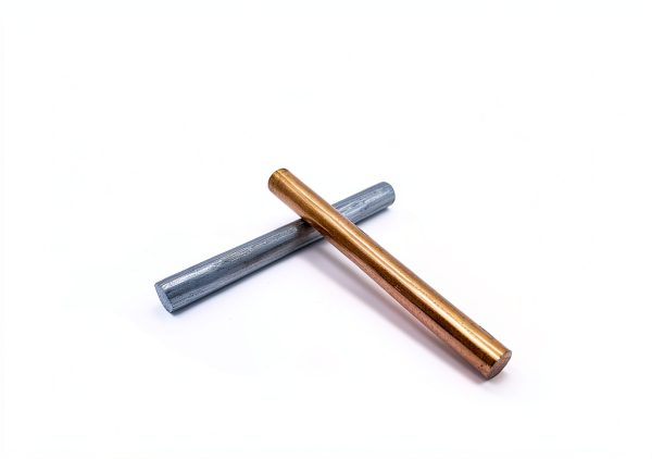 Pure Copper Zinc Rods Diameter 10mm Length 100mm Solid Copper Zinc Bar Bare Copper Cu Zinc Metal Rod for School Scientific Experiment Research Metal DIY Craft Hobbies-2