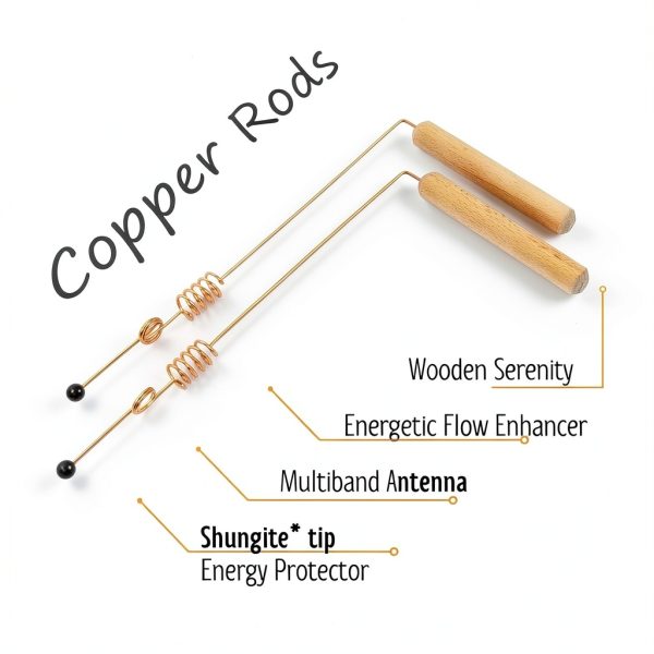 Western Bid Copper Dowsing Rods with Shungite Tip – Aurameter-2