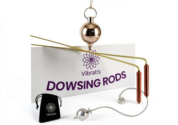 Dowsing Rods with Copper Handles Premium Quality Divining Rods - Dowsing Pendulum Included - Varillas de Radiestesia-0