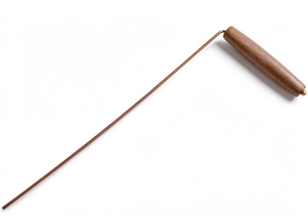 99.99% Copper Dowsing Rods - 2PCS Wooden Handle Dowsing Rods with Solid Brass Karnak Pendulum and Velvet Bag for Convenient Storage - for Searching Water, Gold, Minerals, Lost Things-7
