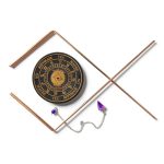 Copper Dowsing Rods Kit by Ywait2long with Amethyst Pendulum Board-0